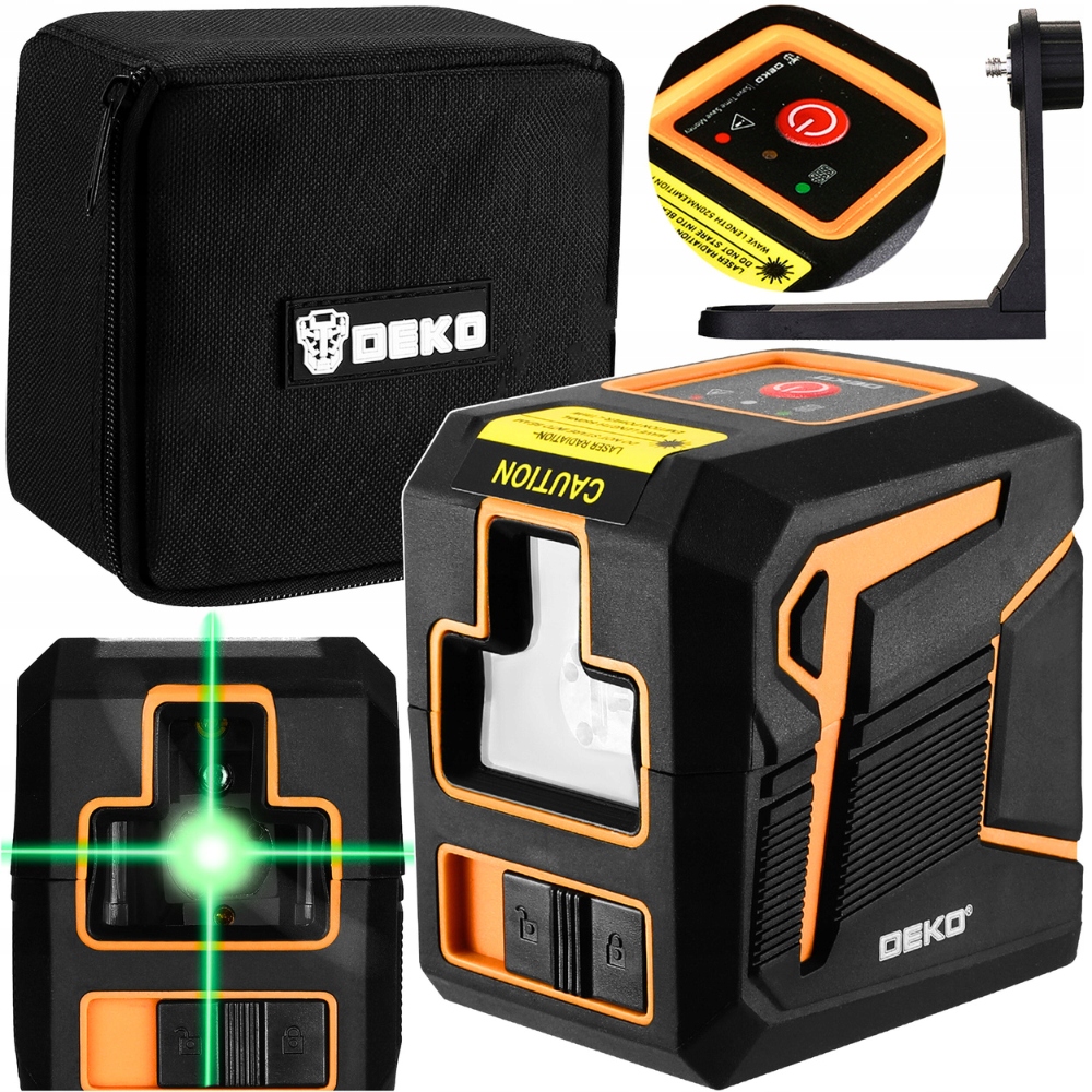 Profesionální Křížový Laser laserová vodováha Precizní zelená Deko