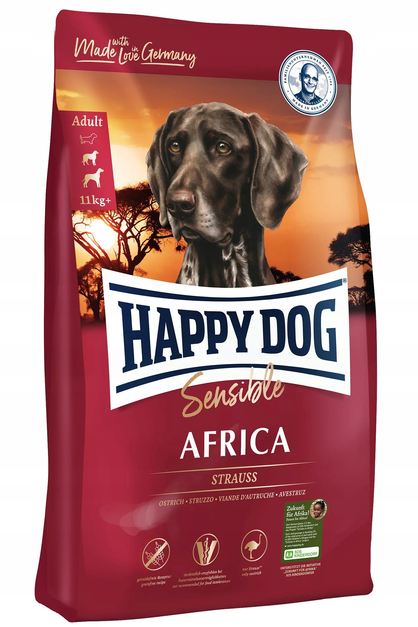HAPPY DOG Sensible Africa 4kg