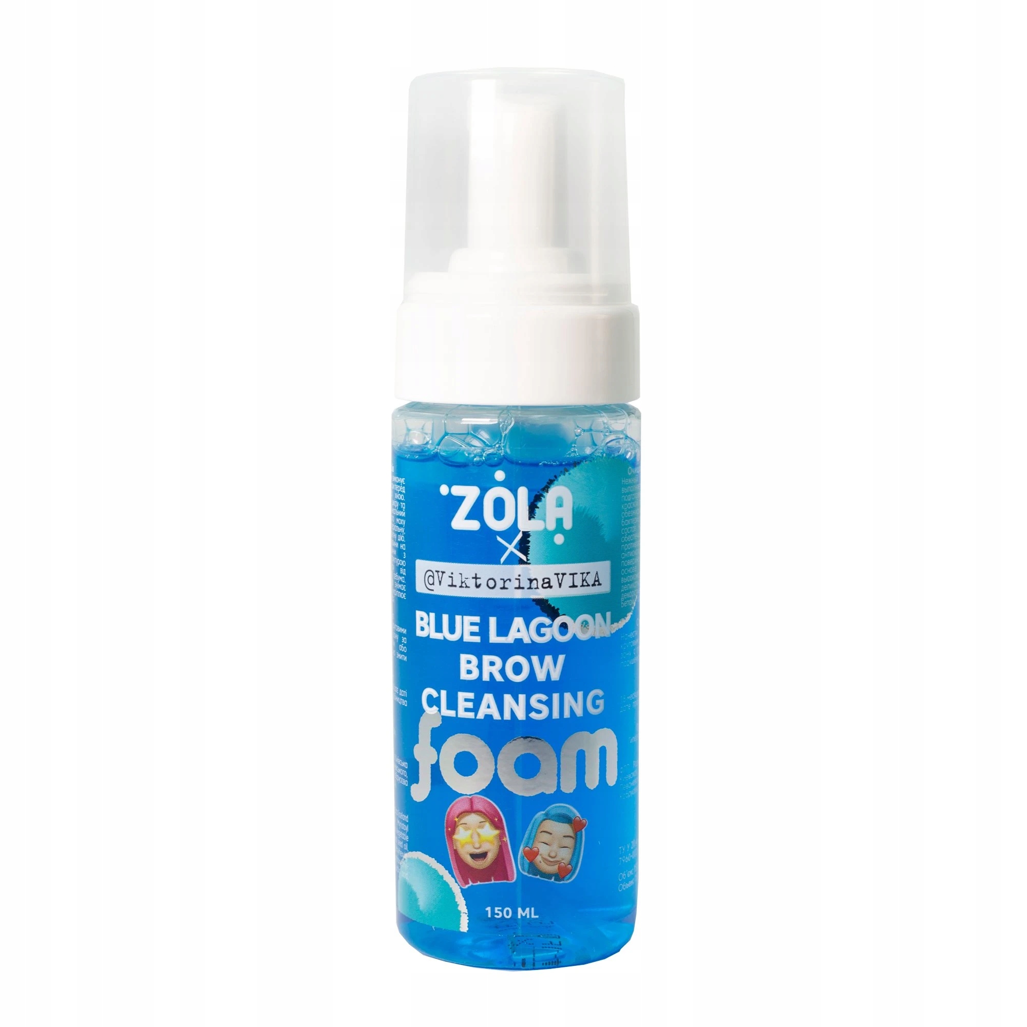 Zola x Viktorina Vika čisticí pěna na obočí Blue Lagoon 150 ml
