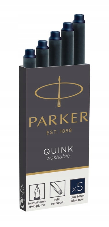 

Naboje długie Parker Quink do pióra granatowy