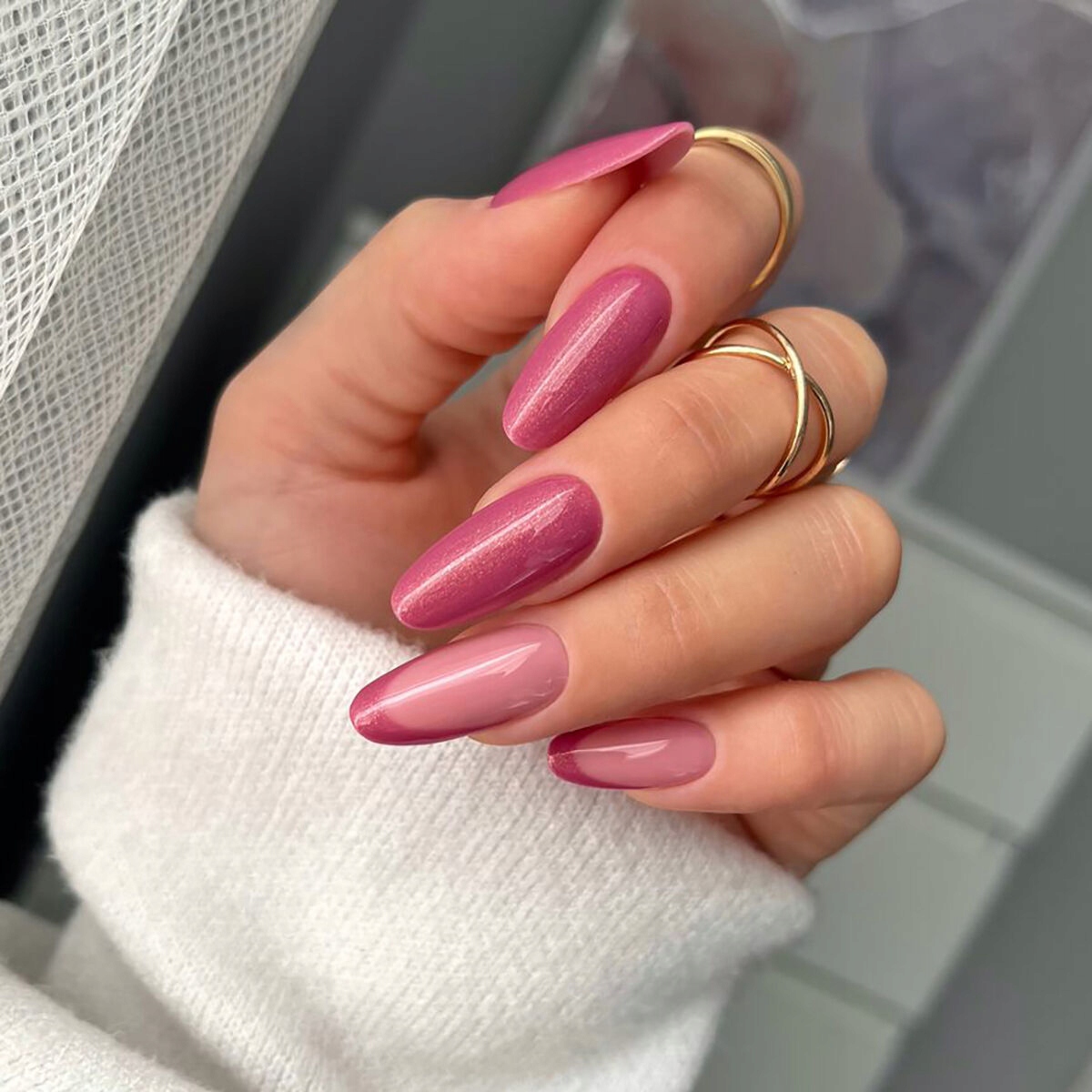 SEMILAC 377 Shimmer Stone Ruby Lakier Hybrydowy do paznokci 7ml Nazwa koloru producenta Ruby