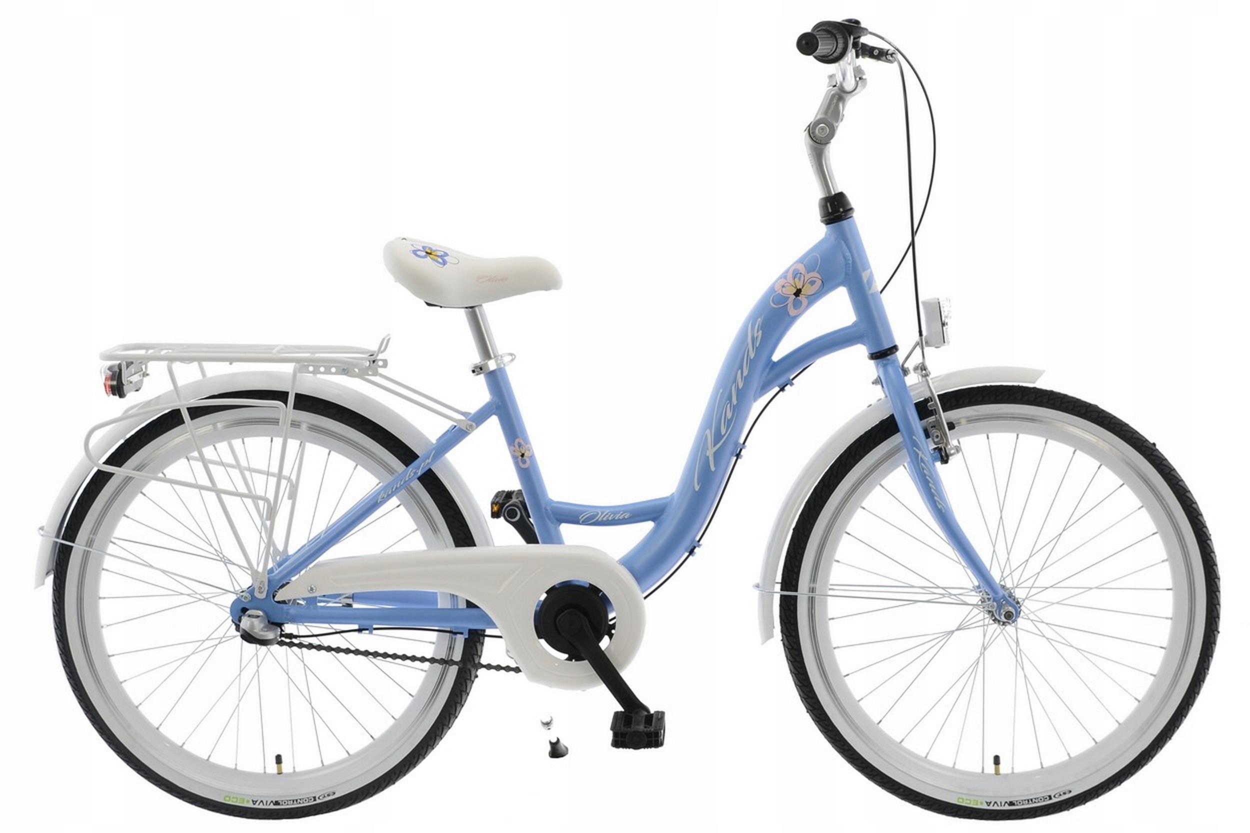 Rower Kands 24 Olivia 3BN błękit-biały 14"r22