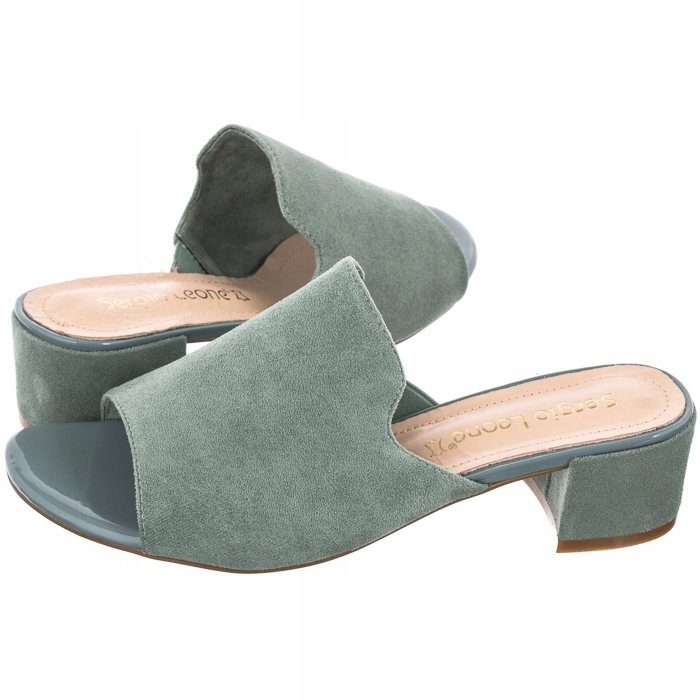 

Buty Damskie Klapki Sergio Leone Turkusowe Kl 313