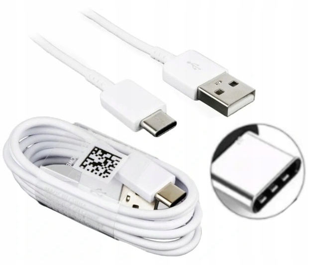 Samsung Original Galaxy USB-C Cable (USB-C to USB-C) Black and White  (EP-DA705BB