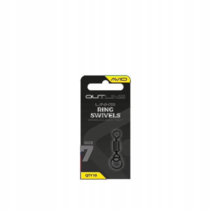 Avid Carp Outline Ring Swivel Krętlik z kółkiem Size: 7