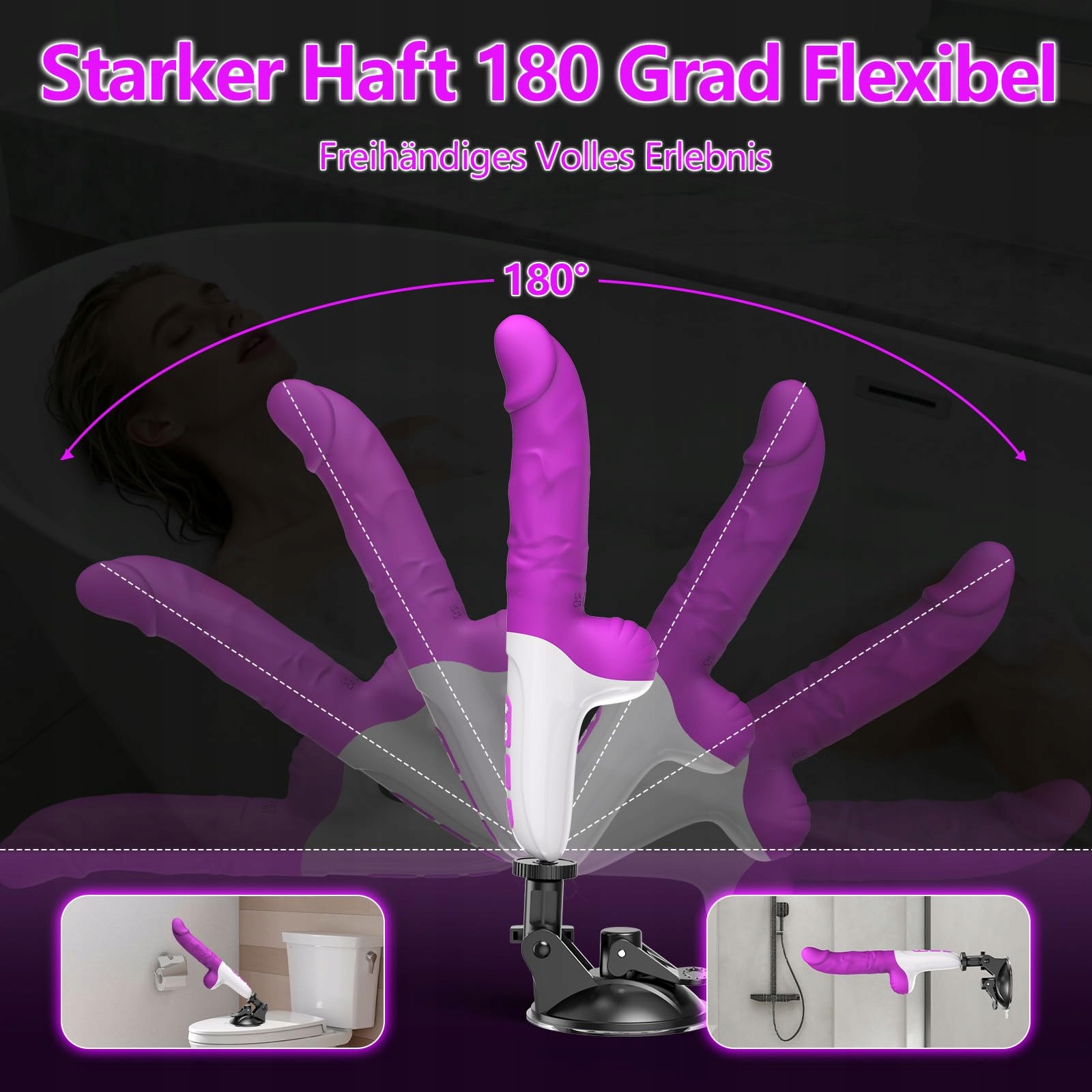 HIVEFUN Wibrator Dildo Zestaw dla Kobiet, Klitoris G-Punkt, 7 Wibracji — miniatura 5