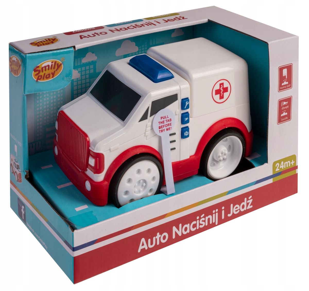

Auto Naciśnij I Jedź Karetka Smily Play