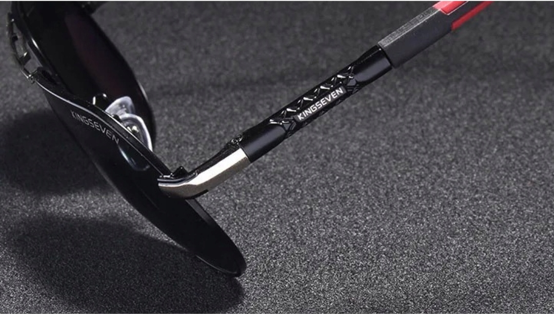 OKULARY PRZECIWSŁONECZNE MĘSKIE KINGSEVEN POLARYZACJA UV400 ZESTAW + ETUI Kolor pomarańczowy