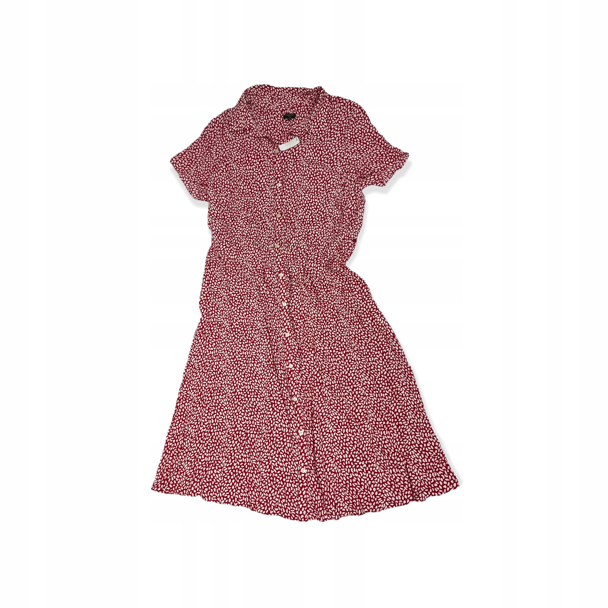 Červená šaty s krátkým rukávem Talbots L