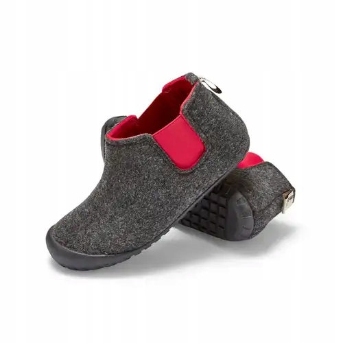 Teplé papuče Unisex Gumbies Brumby Charcoal & Red 37