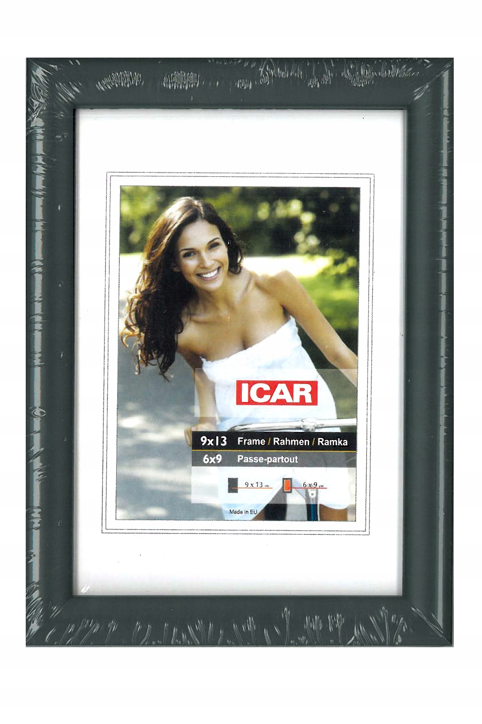 RAMKA CZARNA 9x13 PASSE-PARTOUT 6x9