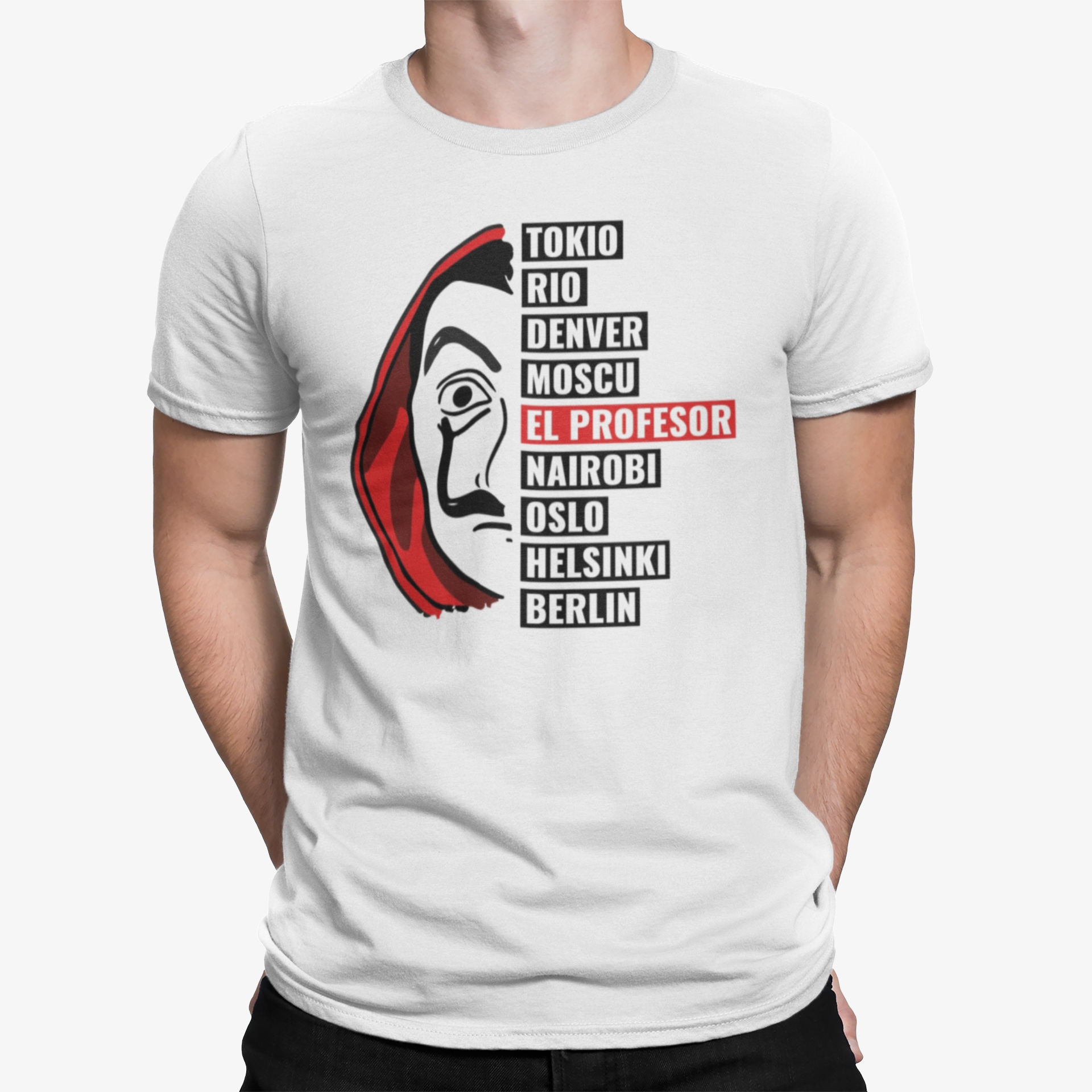 

Dom Z Papieru Casa Bella Ciao Koszulka T-Shirt L