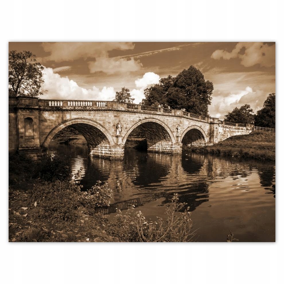 

Plakat 40x30 Most na rzece w sepii