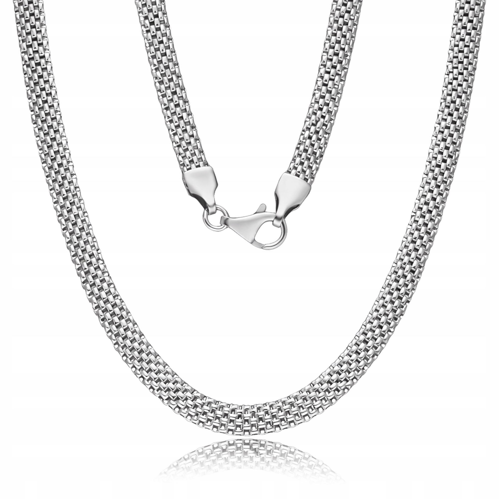 Stříbrný náhrdelník 925 Tuba široký, elegantní řetízek 50 cm
