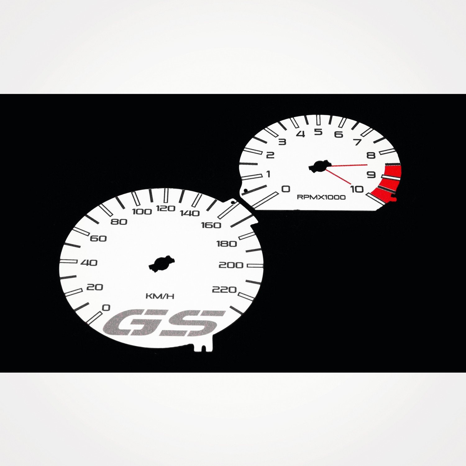 BMW R1200 GS 2010-12 Tarcze Zegarów Zegary BIAŁE