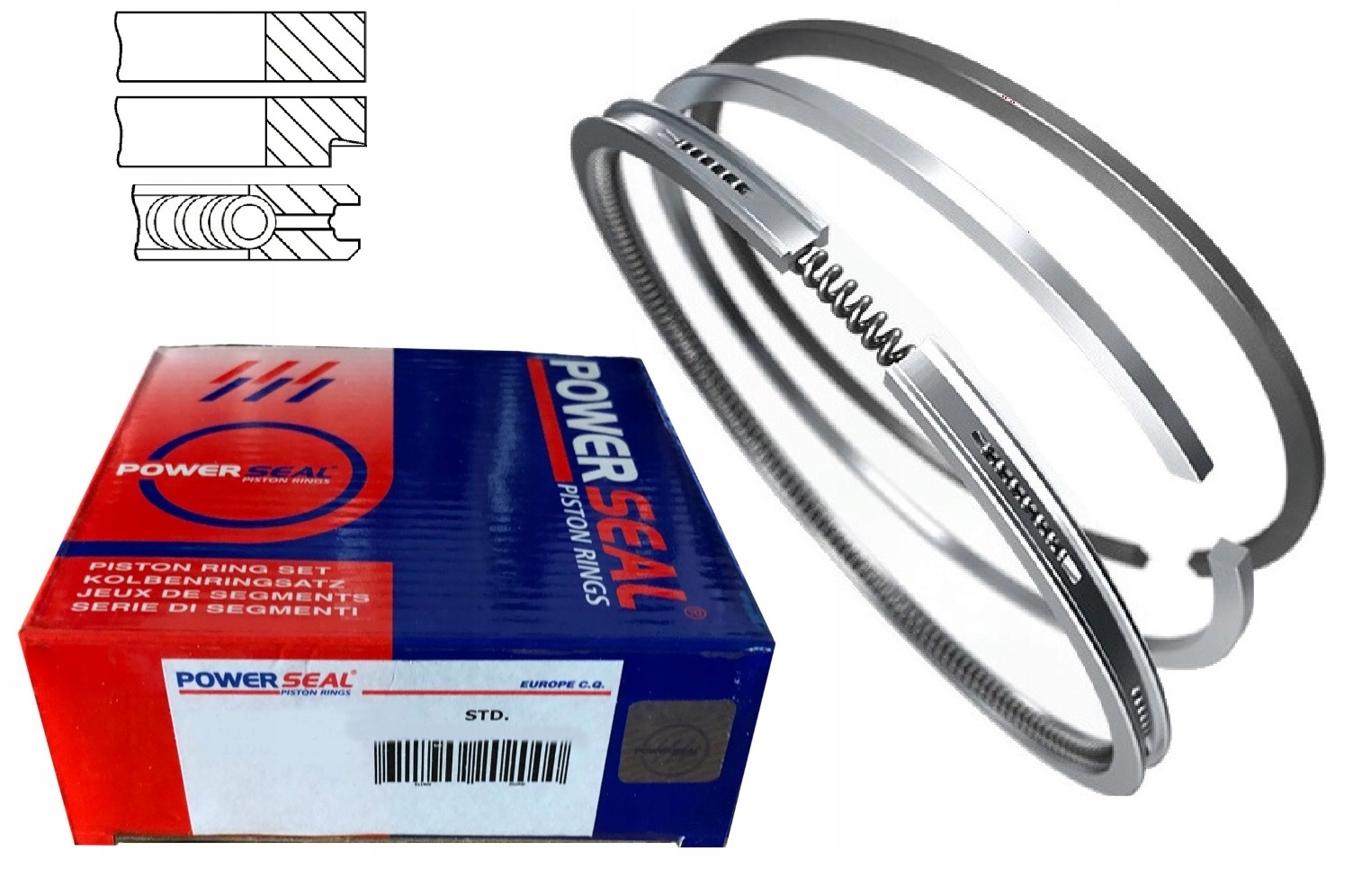 PIERŚCIENIE TŁOKOWE CITROEN 1.1 72 MM AX11,205