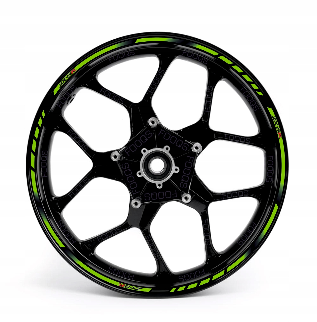 Samolepky Na Ráfky Juula Pro Kawasaki ZX-6R Zelené