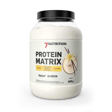 7NUTRITION Protein Matrix 1000 G Bílkovina Kasein Kreatin L-glutamin