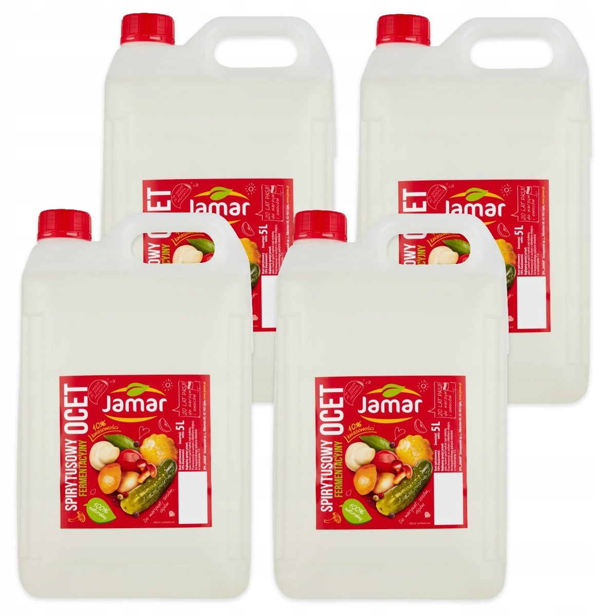 Levně Jamar Fermentační lihový ocet 10% 5 l, 4 ks