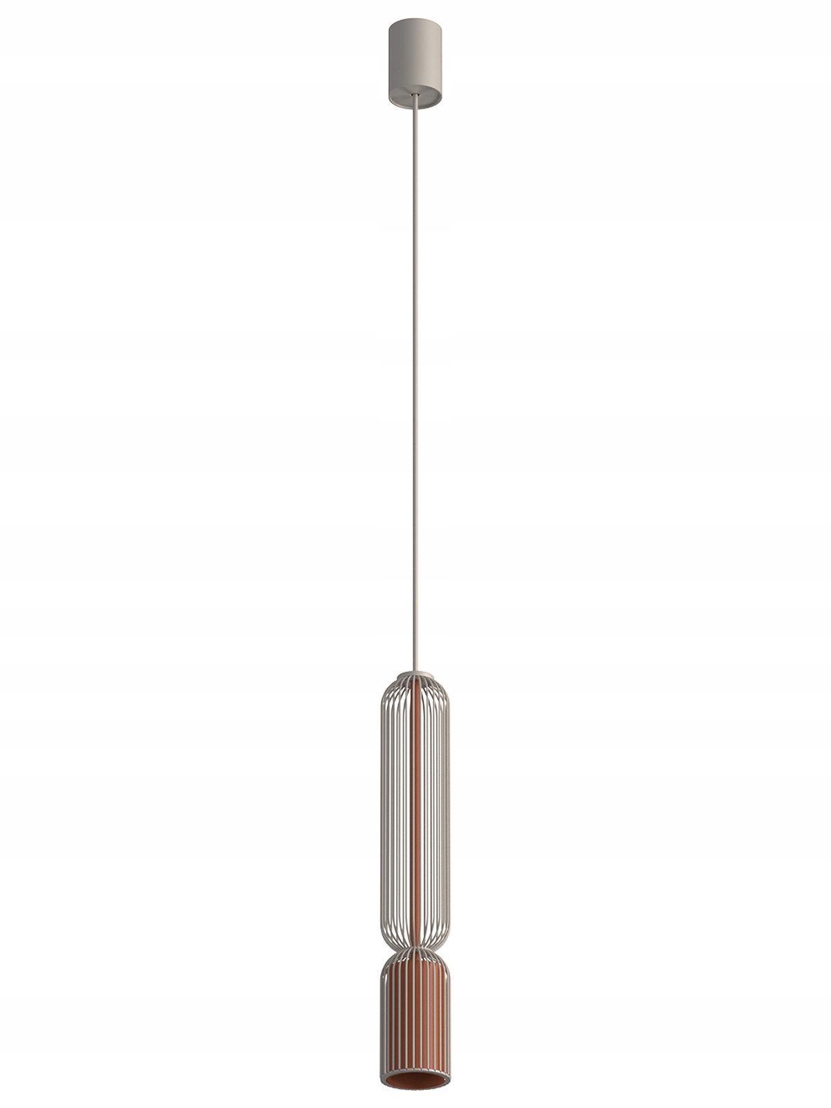 Závesná Lampa Singles B béžová tehlová 170 cm stropná Led moderná obývacia izba