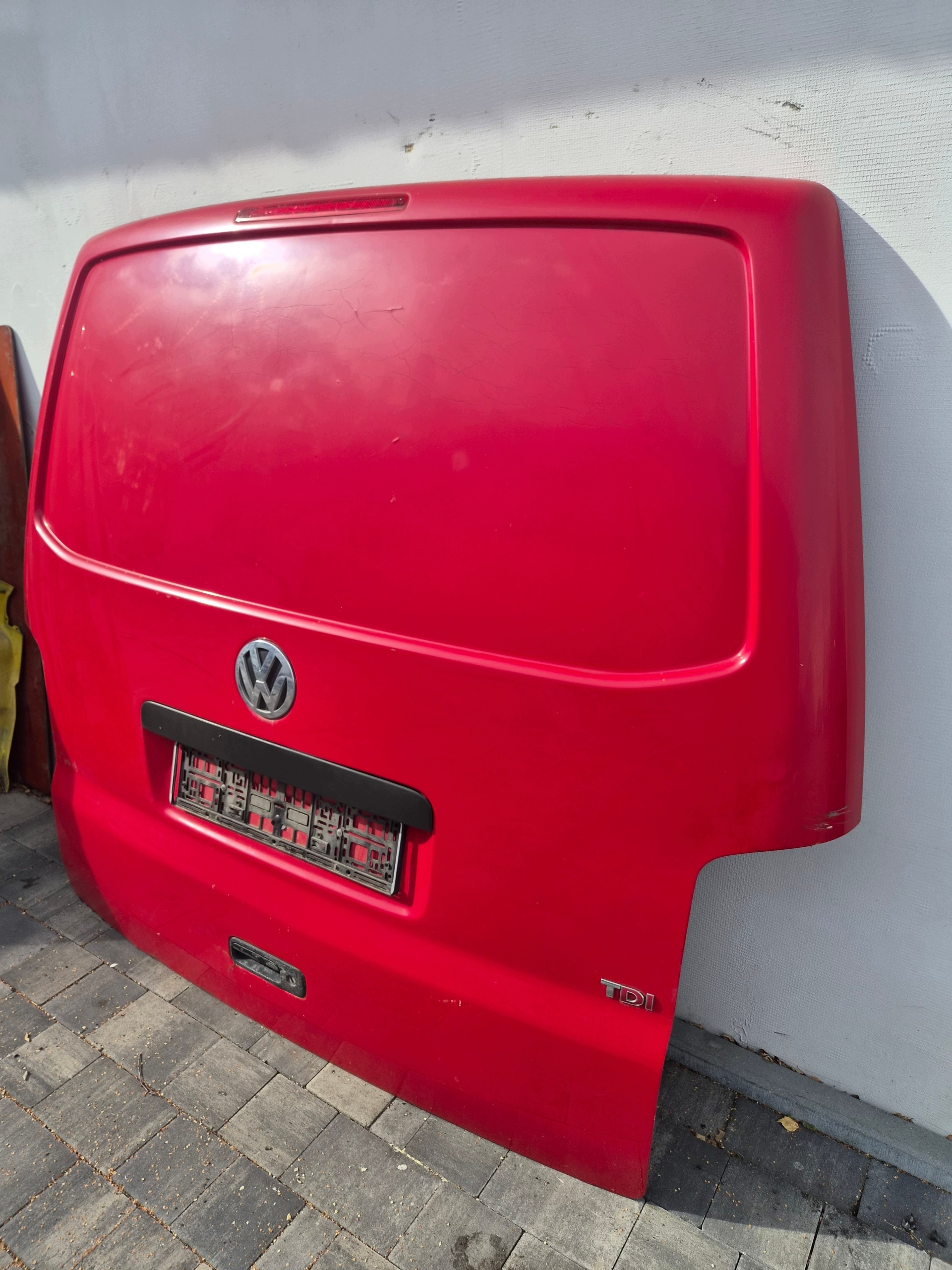 trunk door cover boot VW T5 T5 lift rear part red