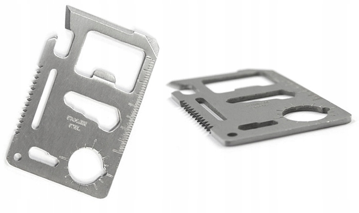 KARTA PRZEŻYCIA PRZETRWANIA SURVIVAL CARD NÓŻ TOOL Model 04698