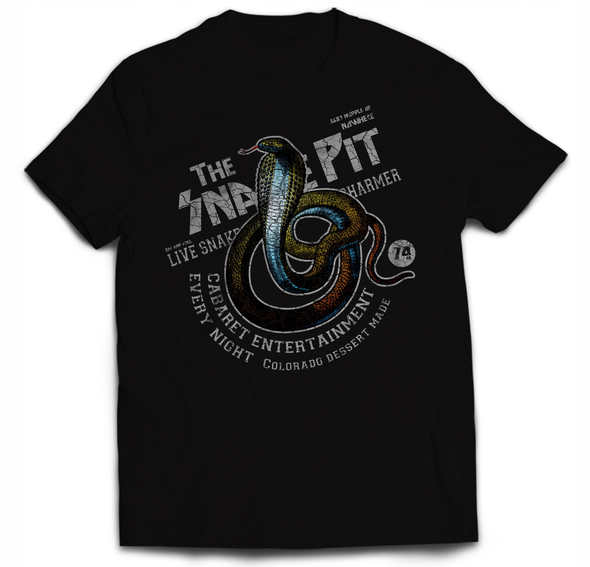 

Vintage Cobra Skull Snake Retro Wąż Music Rock 4XL