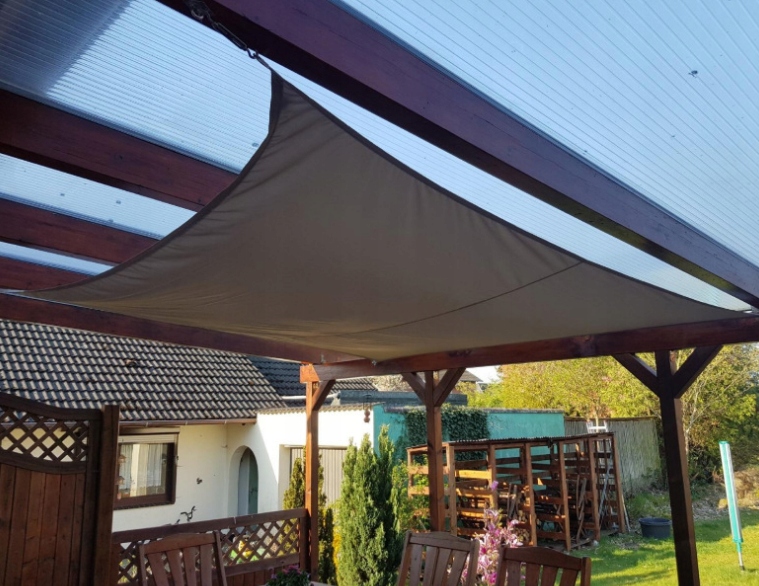 ŻAGIEL PRZECIWSŁONECZNY OGRODOWY PROSTOKĄTNY MARKIZA 4x3m Materiał dominujący inny