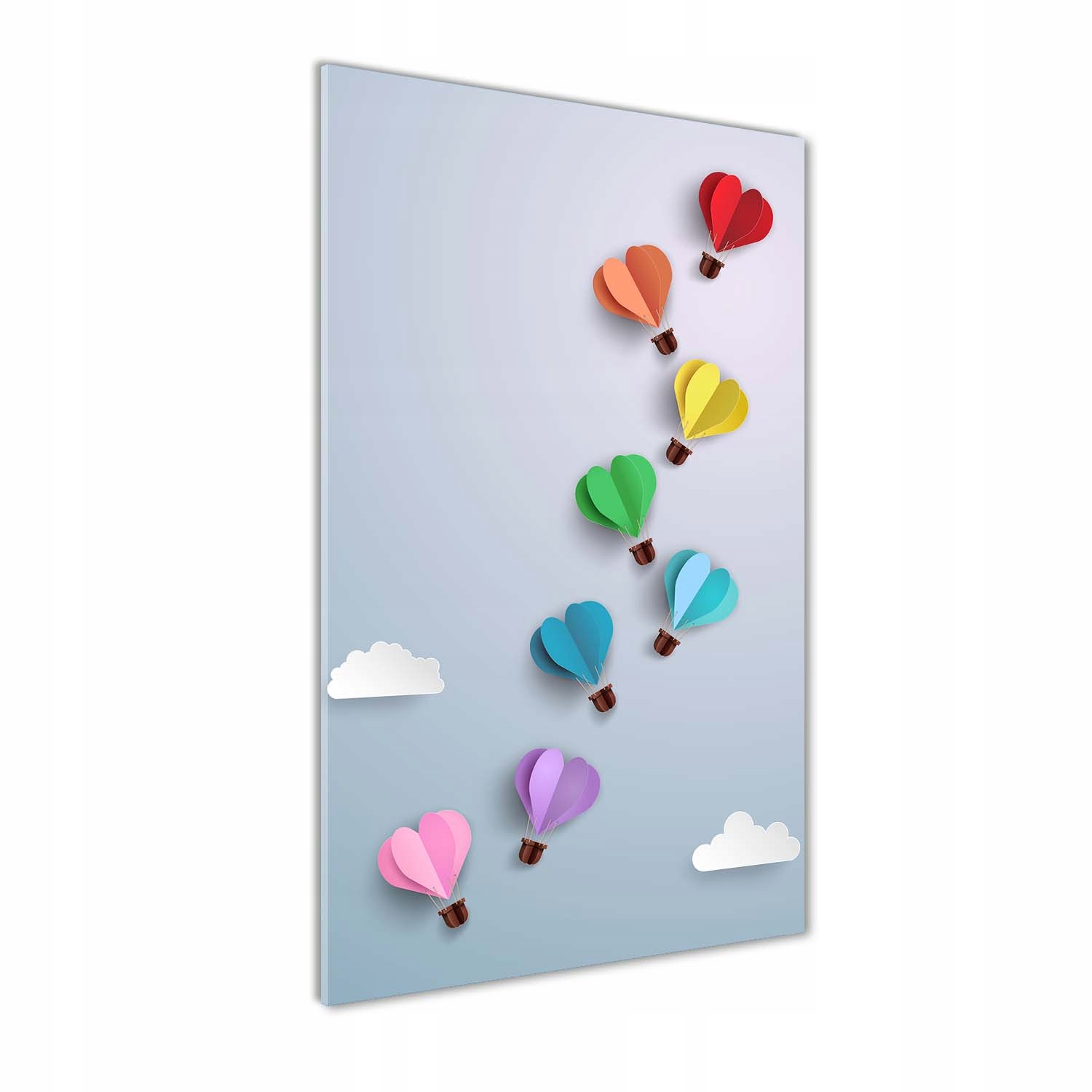 

Nowoczesny fotoobraz akrylowy Balony serca 60x120