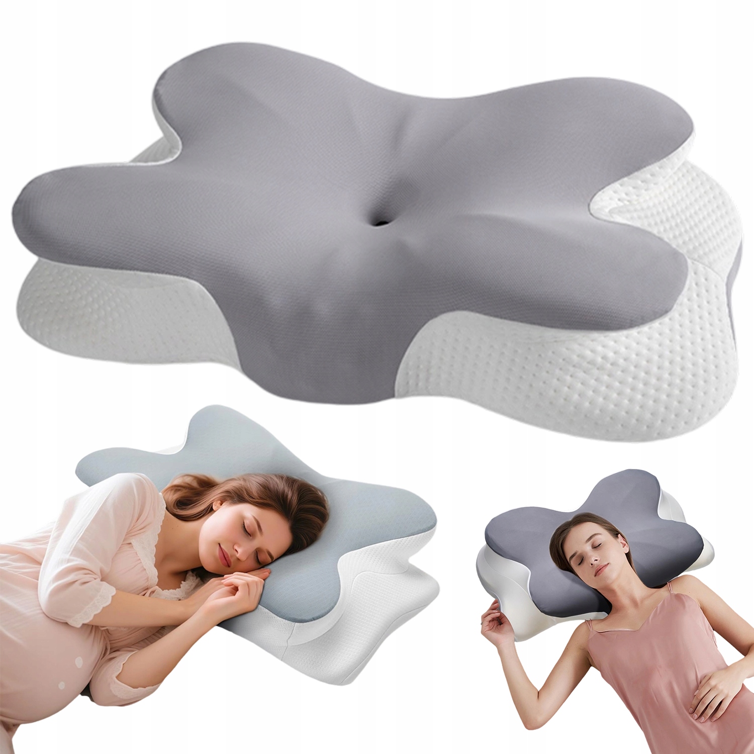 Poduszka Do Spania Motylek Ortopedyczna Ergonomiczna Na Pianki Memory Foam