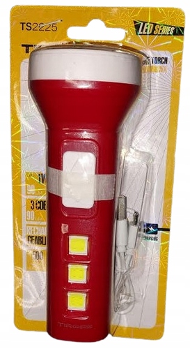 Latarka Akumulatorowa żarówki 1W/90LM 3cob/90lm akumulator LI-ion 500mAh