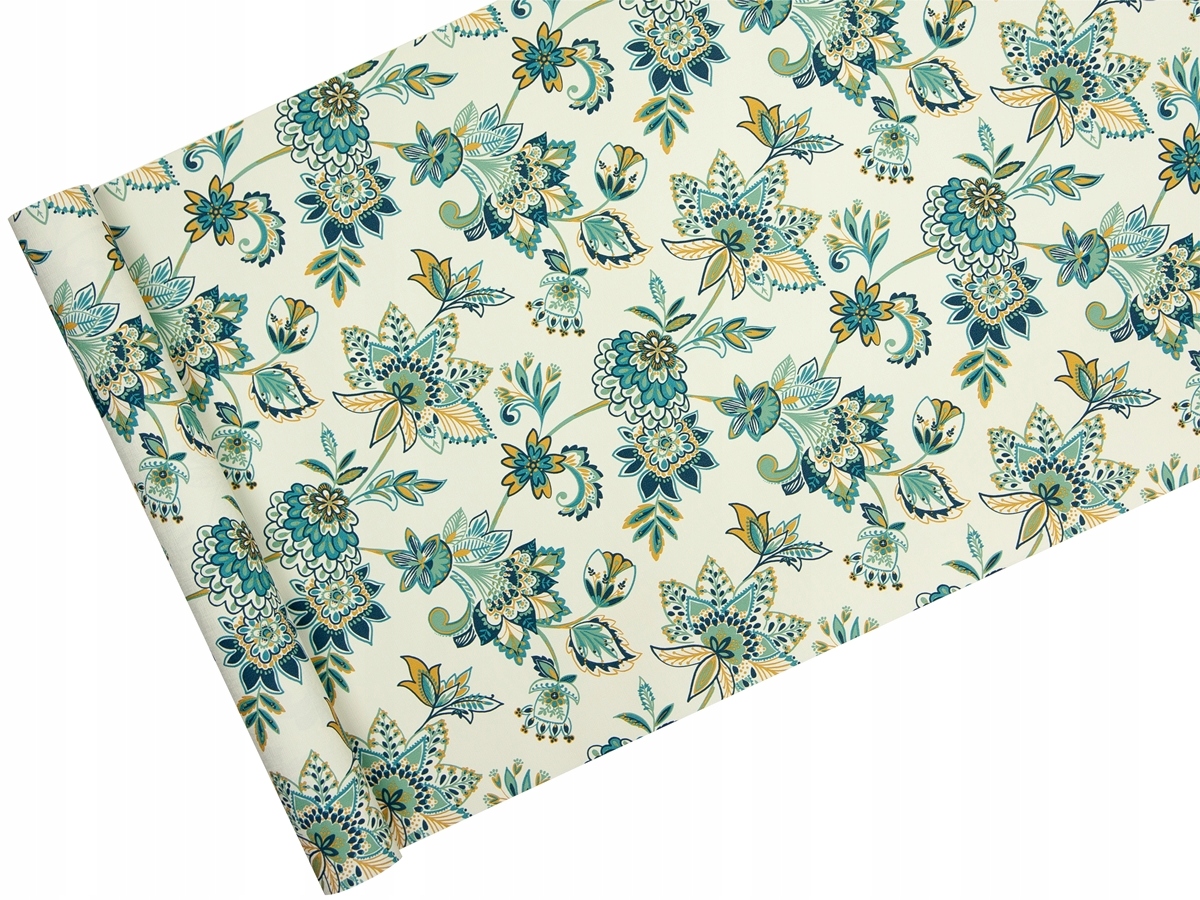 

Tapeta w kwiaty jasny Skandynawski Wzór