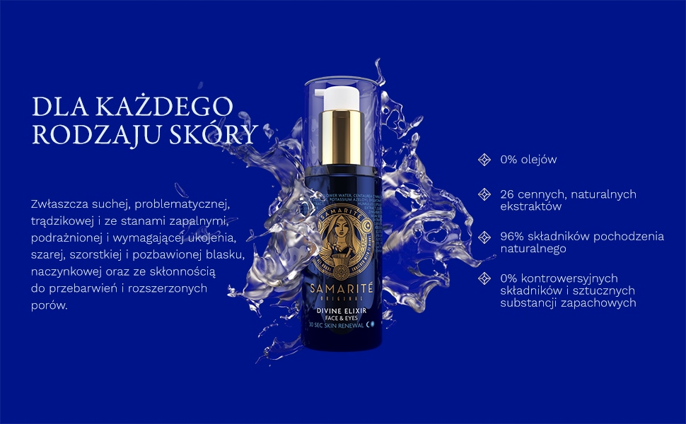 SAMARITE TONIK I 2X KREM DO TWARZY I POD OCZY Płeć uniseks