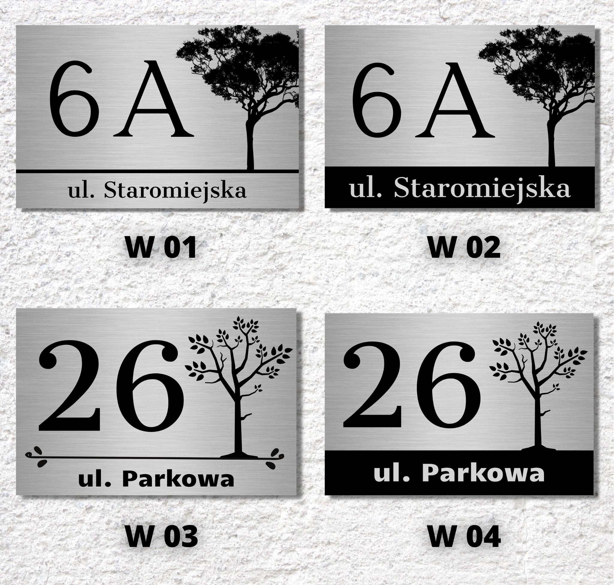 DUŻA TABLICZKA ADRESOWA NUMER DOMU Z WZORKIEM 40X30 ADRES NR ULICY DRUK UV Marka 3dCity
