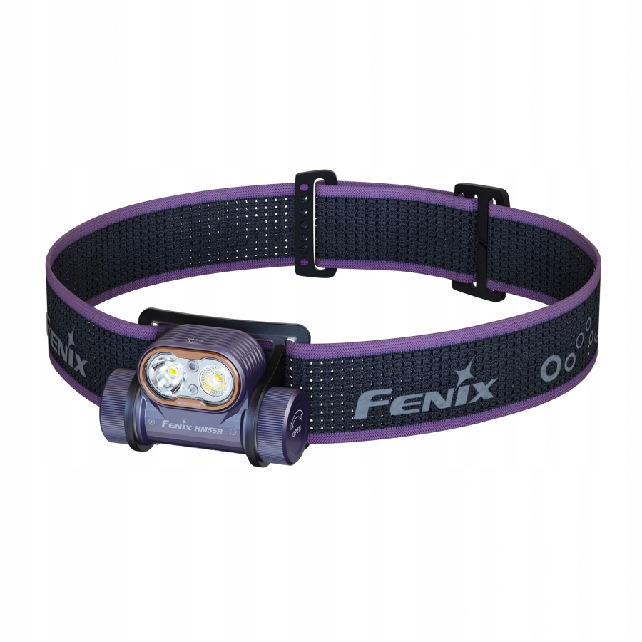 Latarka czołowa Fenix HM55R Fiolet 1200 lm 175 m Led biały czerwony Usb-c