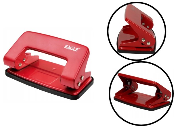 DZIURKACZ EAGLE 709 CZERWONY 8 KARTEK