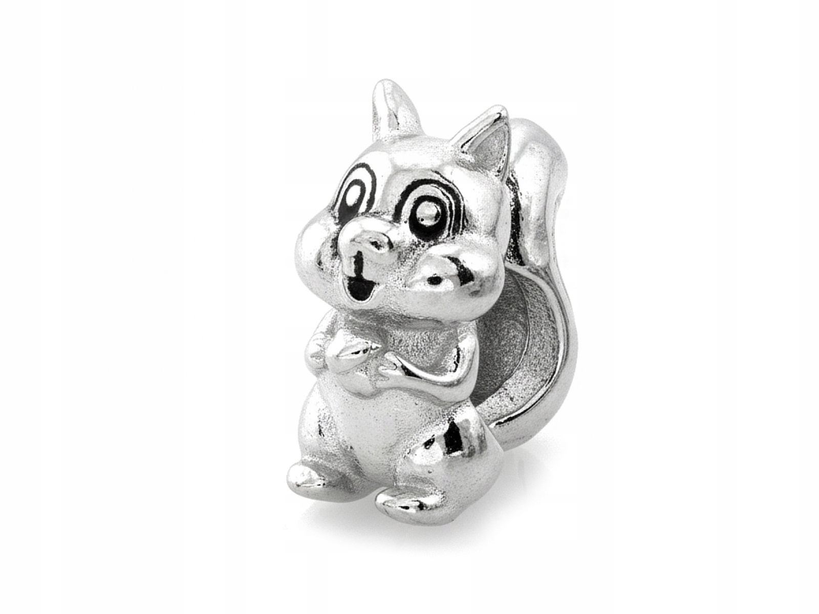 Stříbrný přívěsek 925 Veverka, přívěsek na náramky, ideální jako dárek