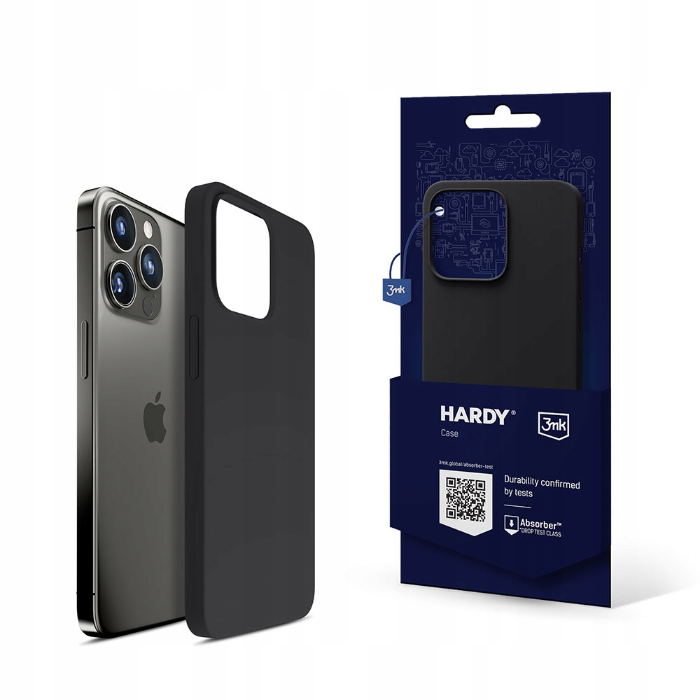 

Czarne Etui plecki na iPhone 14 Pro 3mk Hardy Case