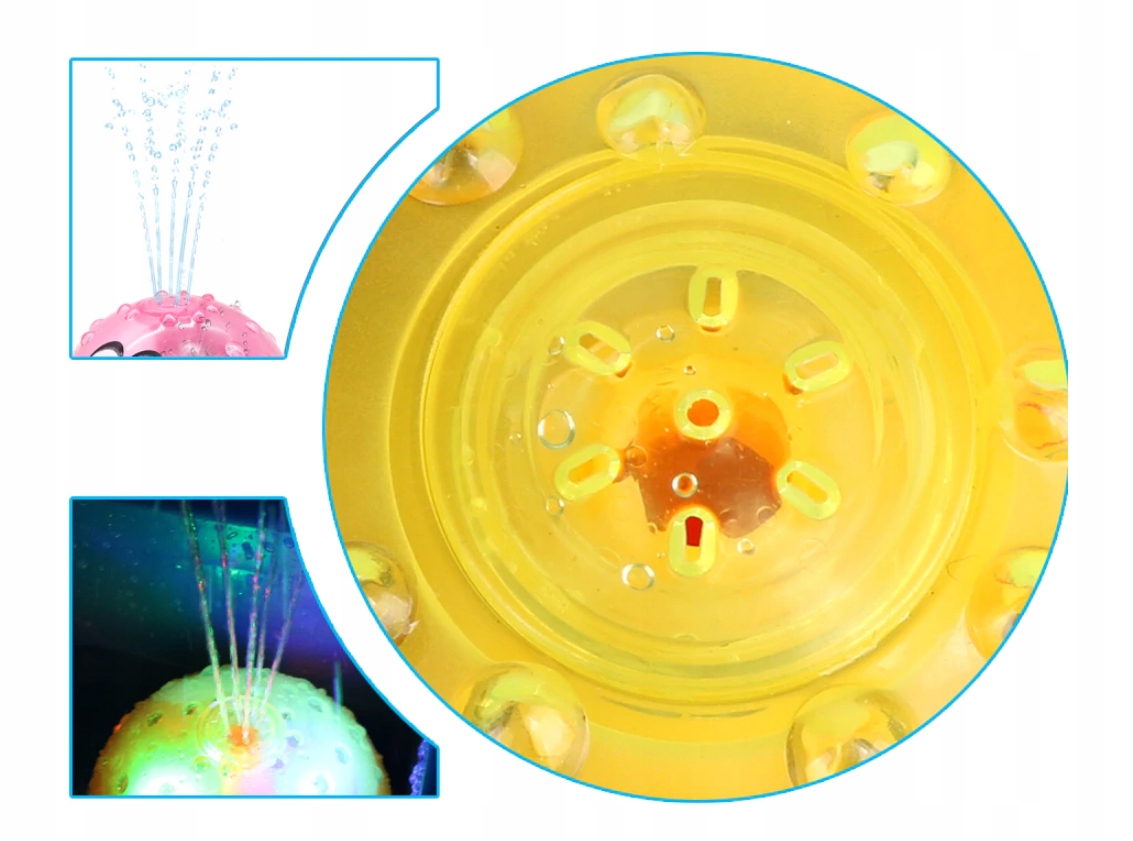 INTERAKTYWNA ZABAWKA DO KĄPIELI OŚMIORNICZKA Efekty dźwiękowe podświetlenie LED