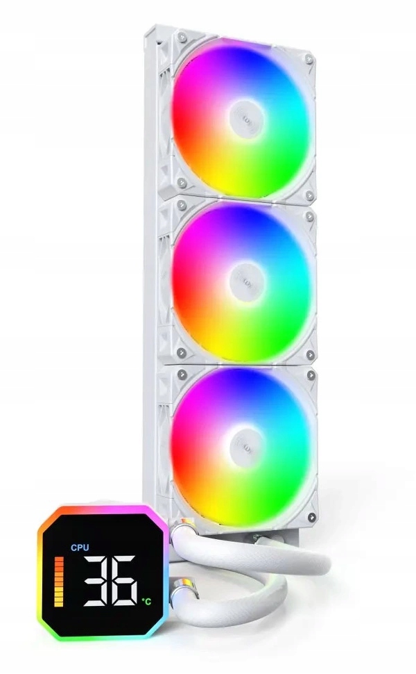 Montech HyperFlow Digital 360 White zestaw AIO