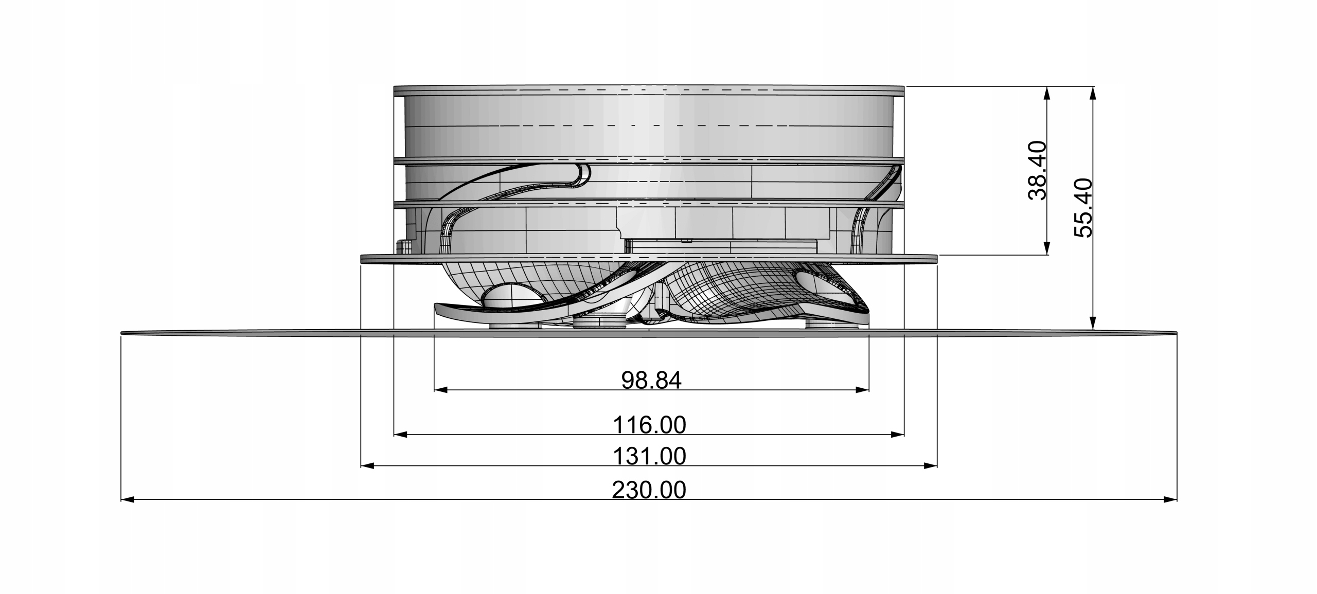 Anemostat bezkołkowy Smart Design 125 biały Marka inna