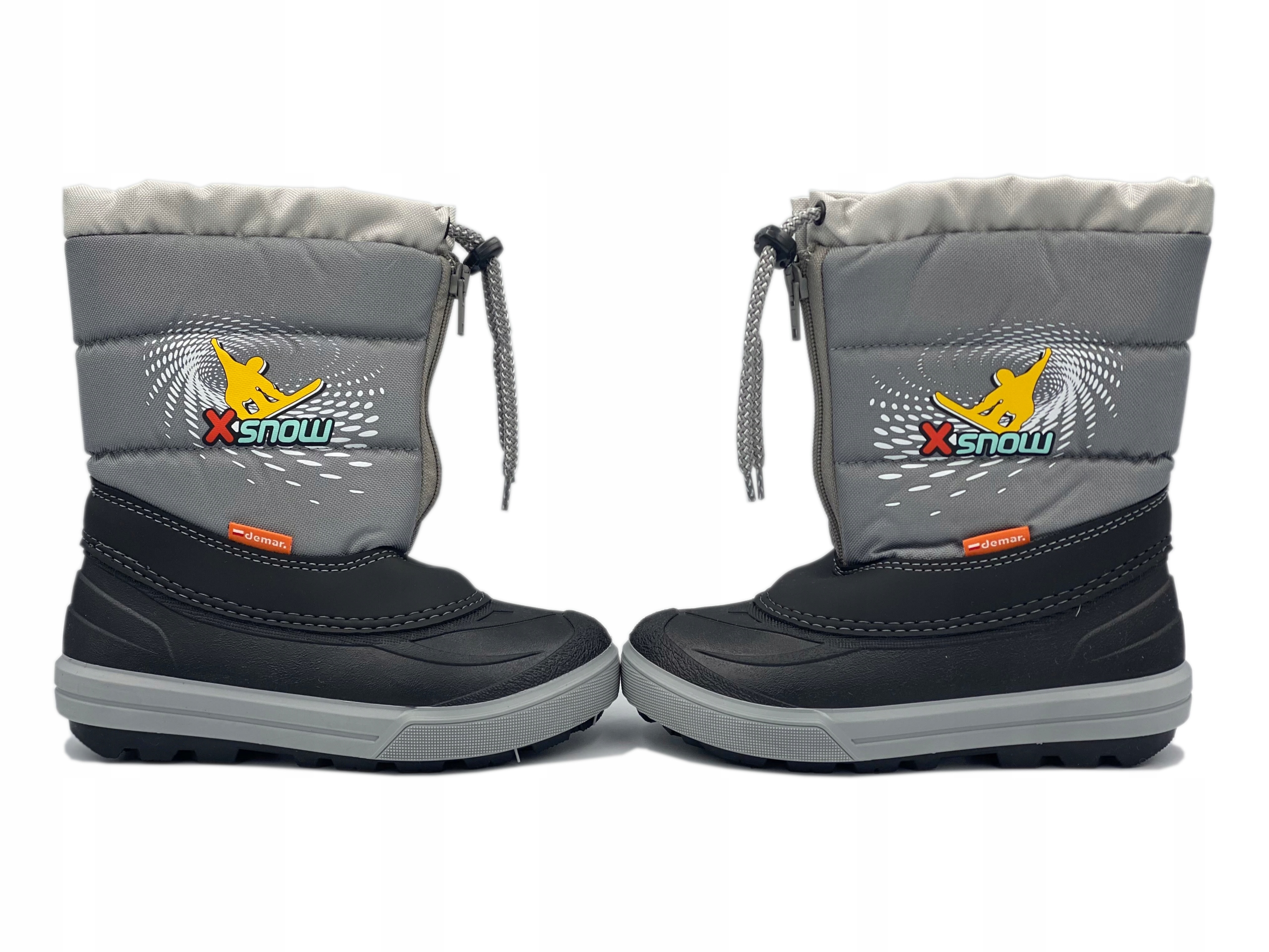 Demar Śniegowce KENNY Ocieplane Naturalna Wełna, szare roz. 34/35C Kod producenta 1532NC