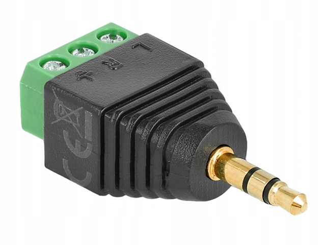 

Wtyk Jack 3.5mm 3P Trs Terminal Block Delock