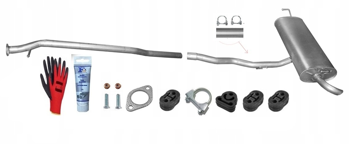 Nissan Qashqai 1.5 dCi 2WD 76-78kW 2008-1/2010 Trubka Tlumič bonus