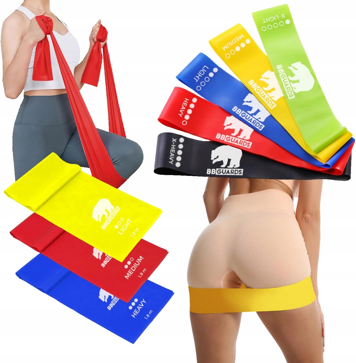 Zestaw gum taśm oporowych 8szt