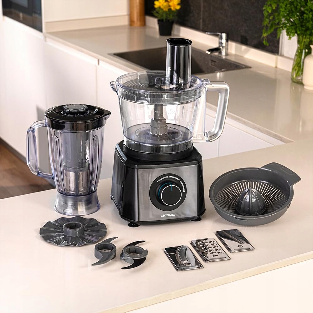CECOTEC Robot Kuchenny Paprika 1300 2000W Stal 2 Prędkości — miniatura 7