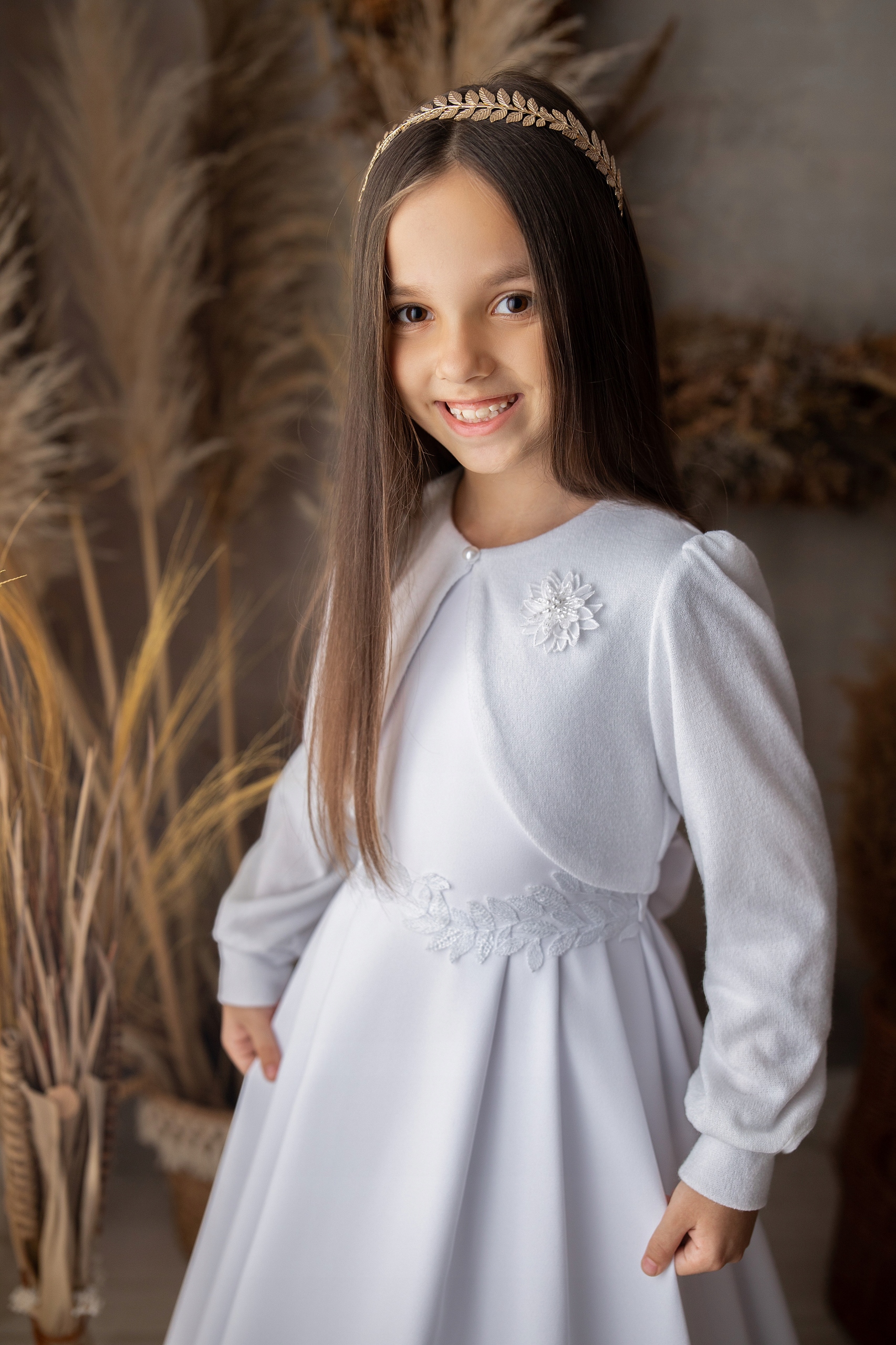 SWETEREK KOMUNIJNY BOLERKO KOMUNIJNE 140 Rodzaj sweterek