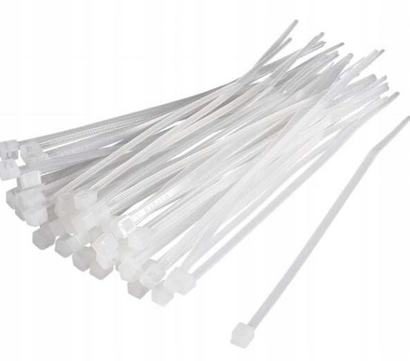 OPASKA KABLOWA TRYTKA 8,8mm x 550mm BIAŁA 100szt