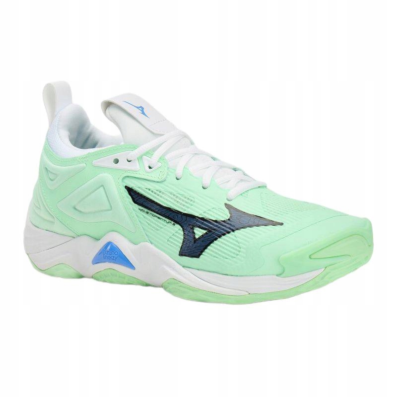 Volejbalové boty Mizuno Wave Momentum 3 neo mint/black/frontier blue 45 Eu