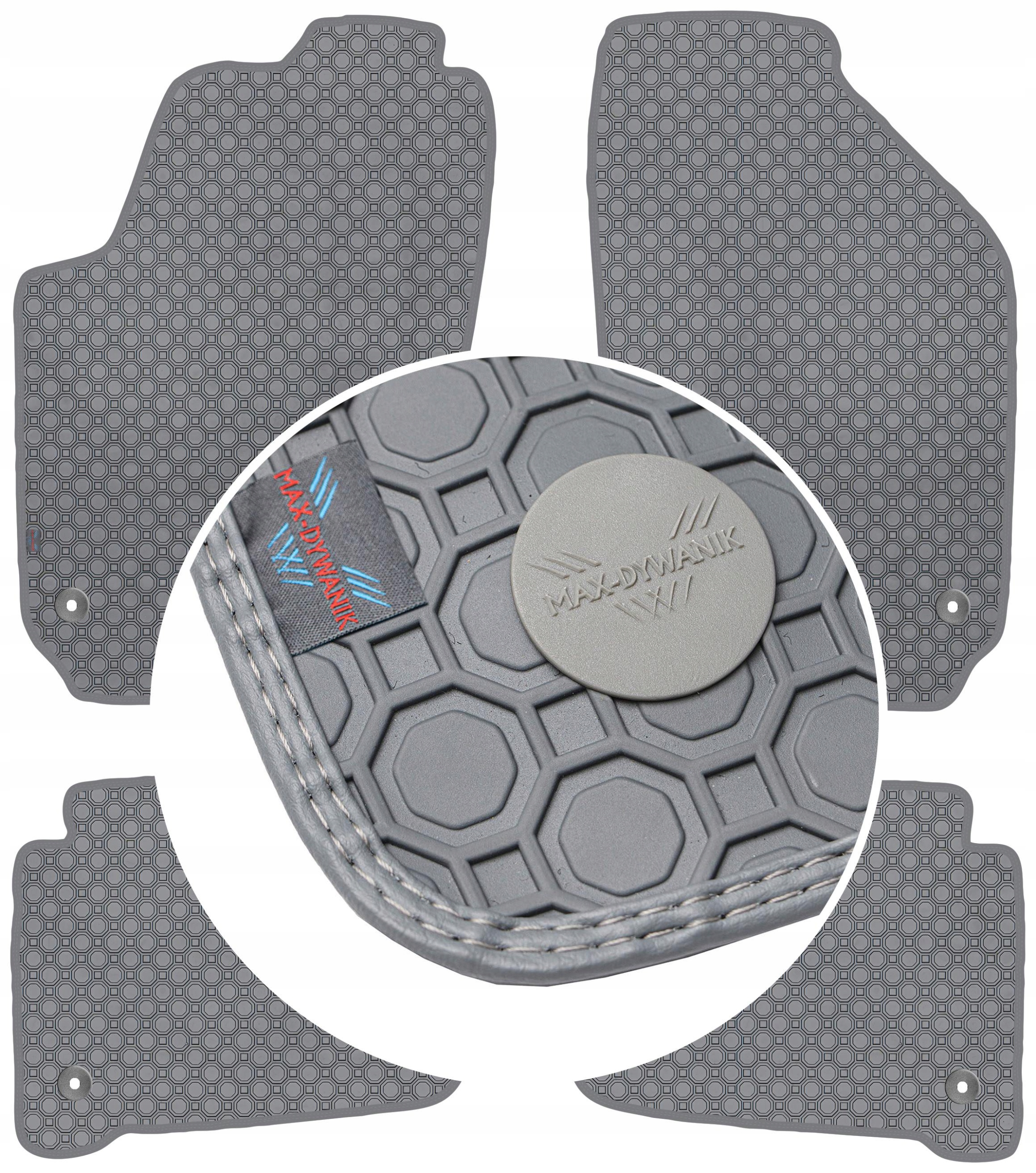 Škoda Fabia I 2000-2007 Koberce Popielate